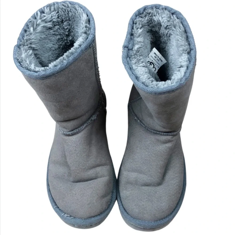 UGG Australia Women's Gray Suede Sheepskin‎ Lined Boots Size 6